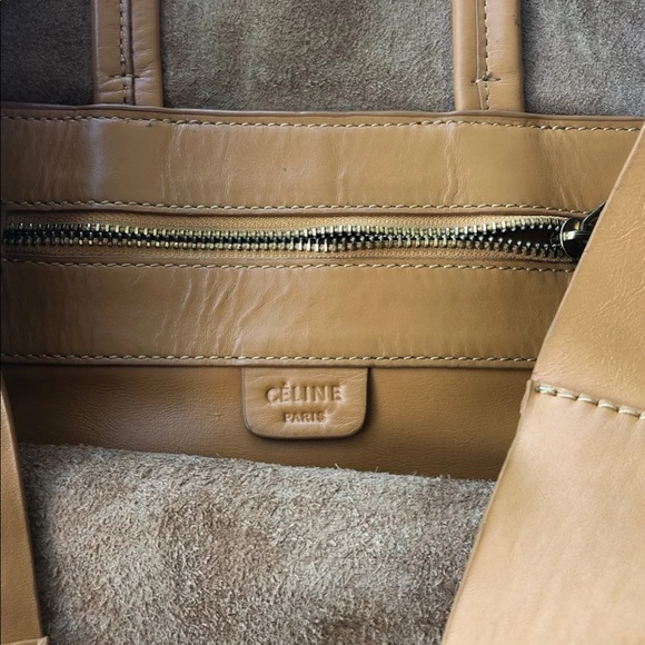 Celine vertical Bi-Cabas tote leather - Picture 7 of 11